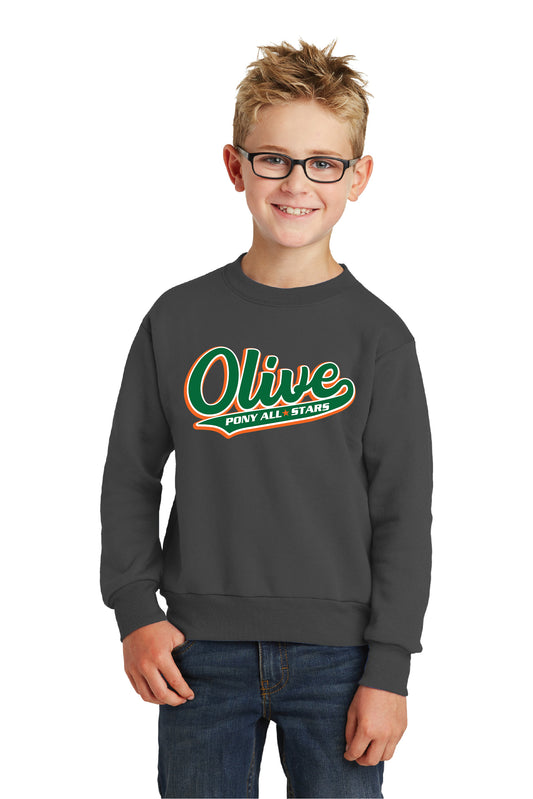 Olive AS | Youth Crewneck Fleece