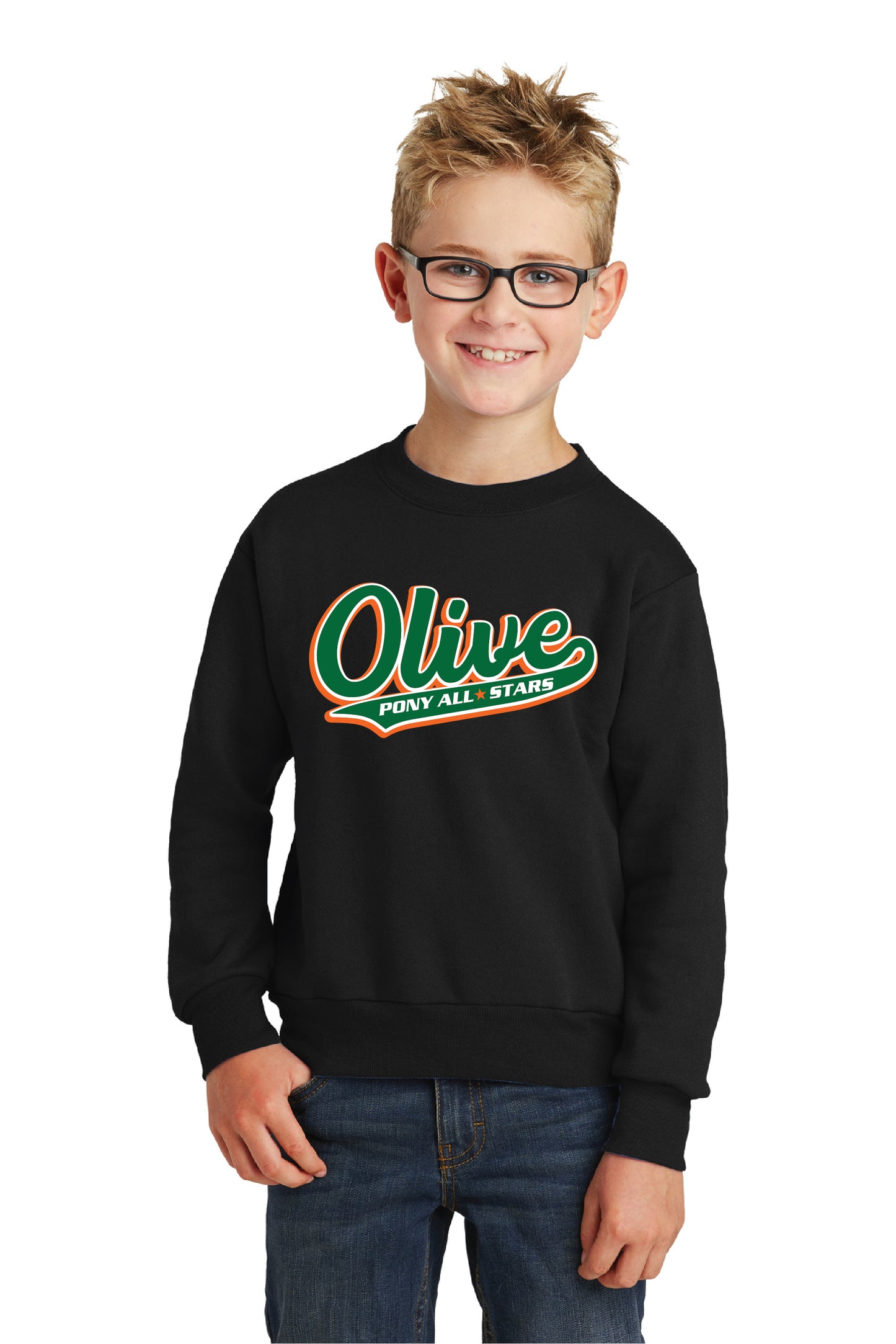 Olive AS | Youth Crewneck Fleece