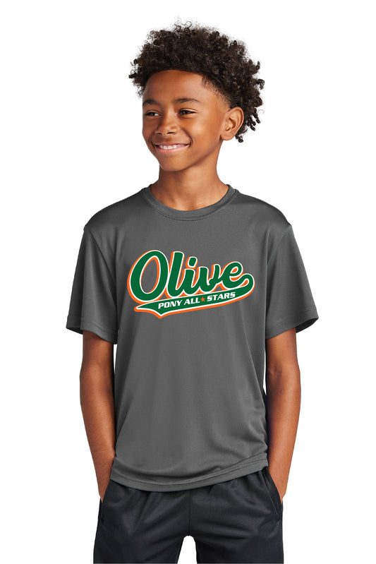 Olive AS | Youth Performance Tshirt