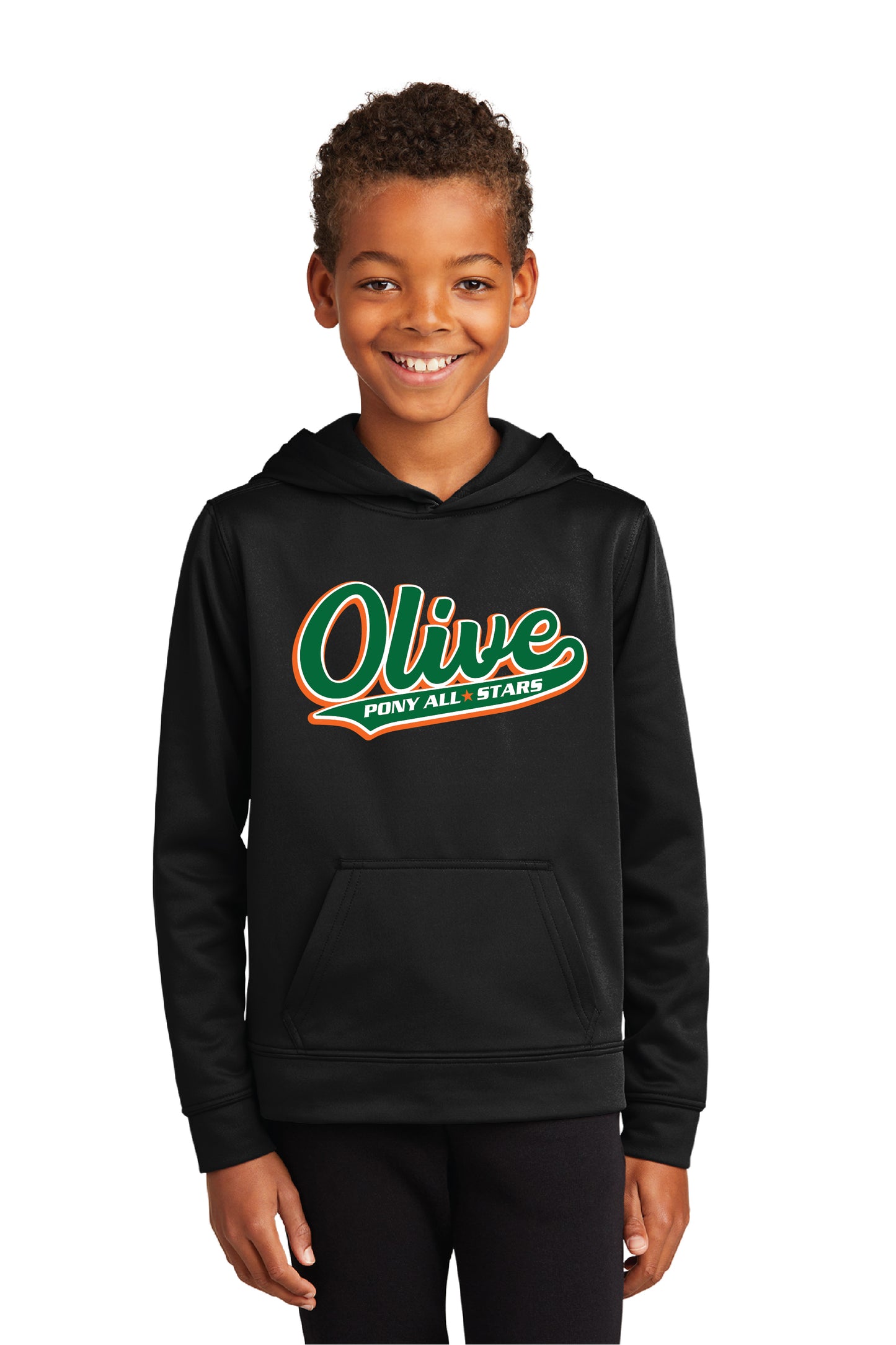 Olive AS| Youth Performance Hoody