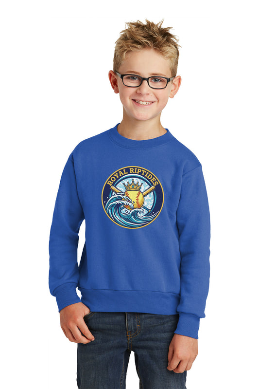 Royal Riptides | Youth Crewneck Fleece