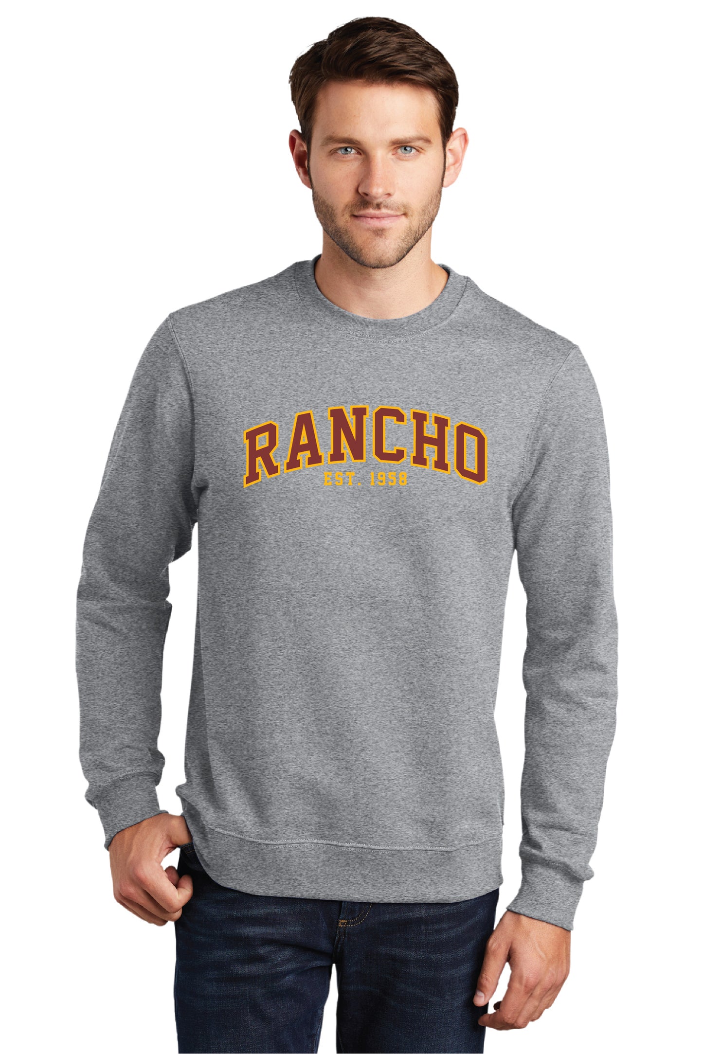 Rancho Rack Design 1 | Embroidered Unisex Crewneck Fleece
