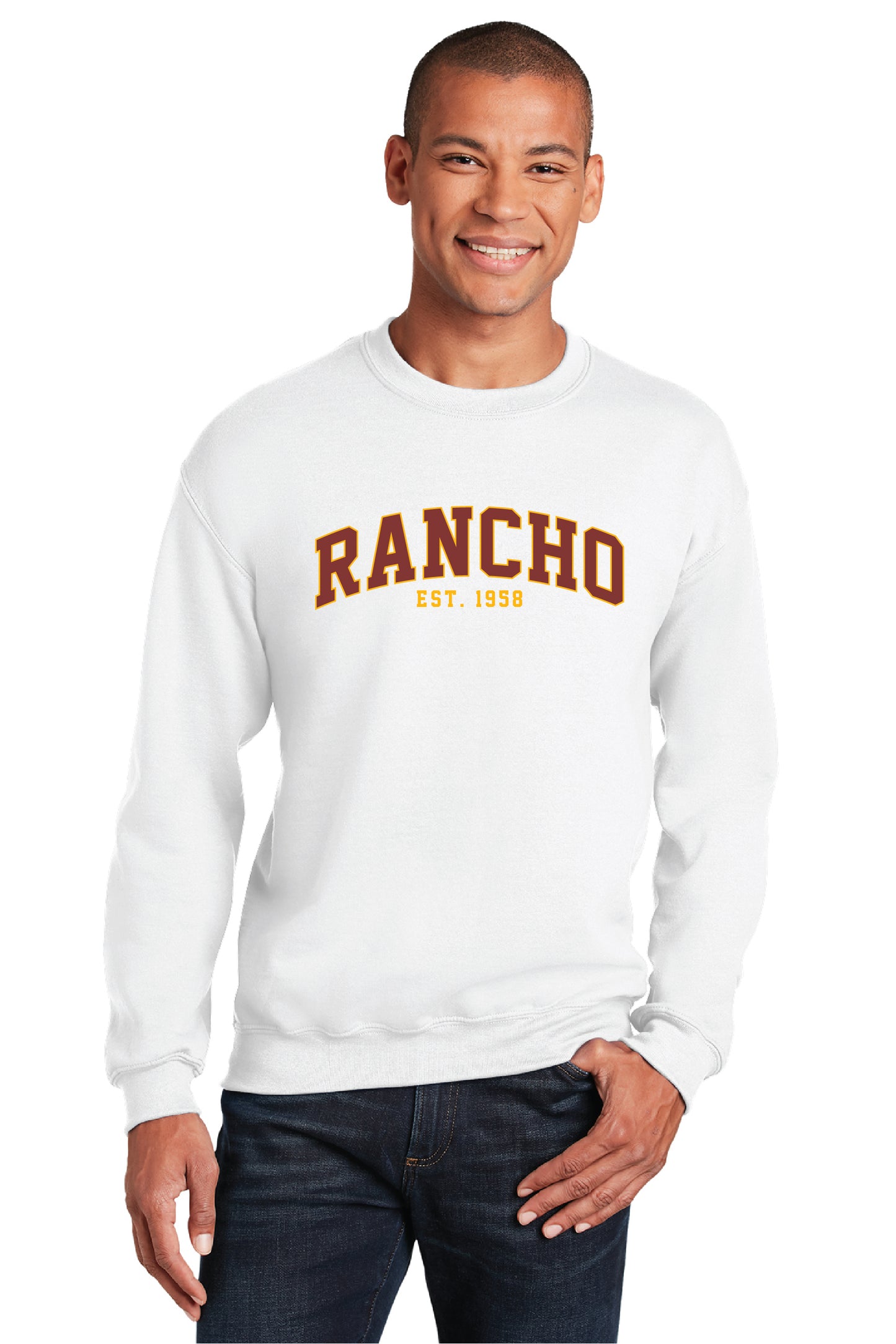 Rancho Rack Design 1 | Unisex Crewneck Fleece