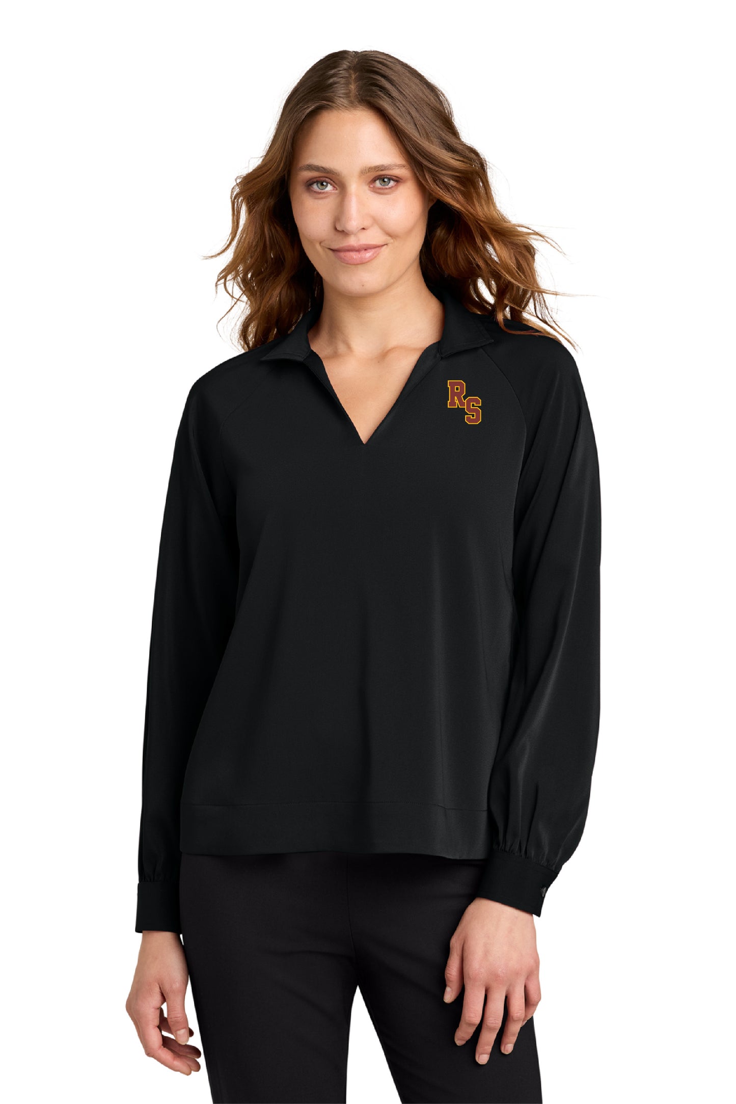 Rancho Staff | Womens Long Sleeve Popover Blouse
