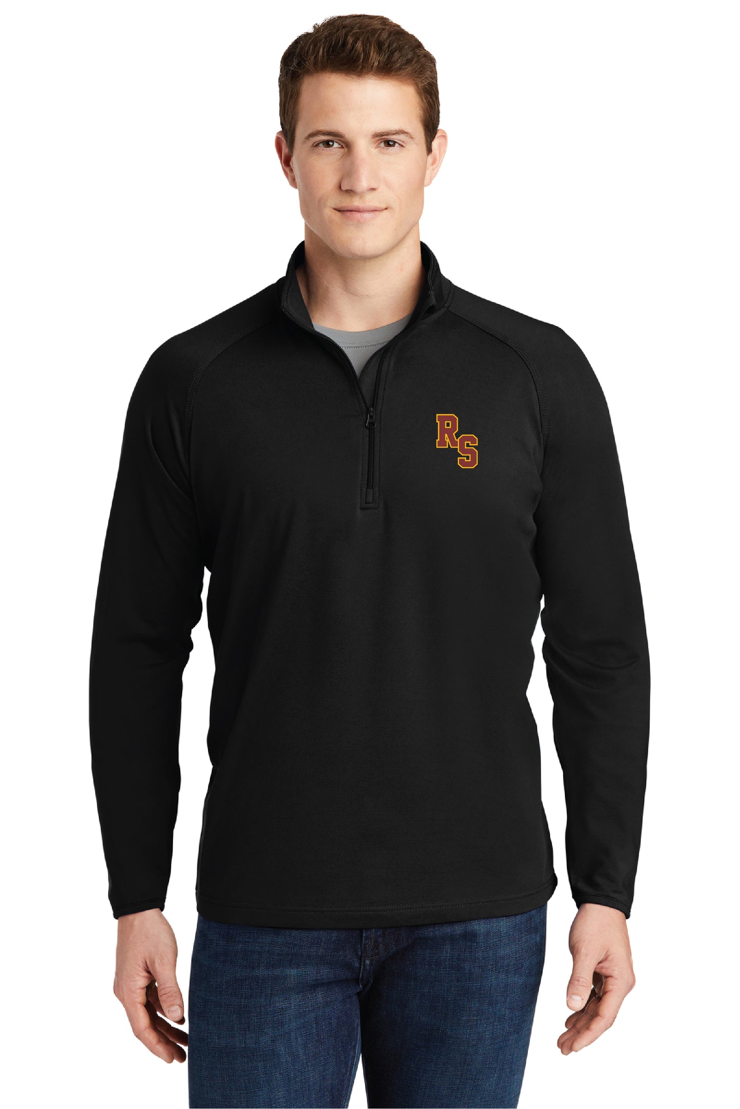Rancho Staff | Men's Sport-Wick Stretch 1/2 Zip Fleece Pullover