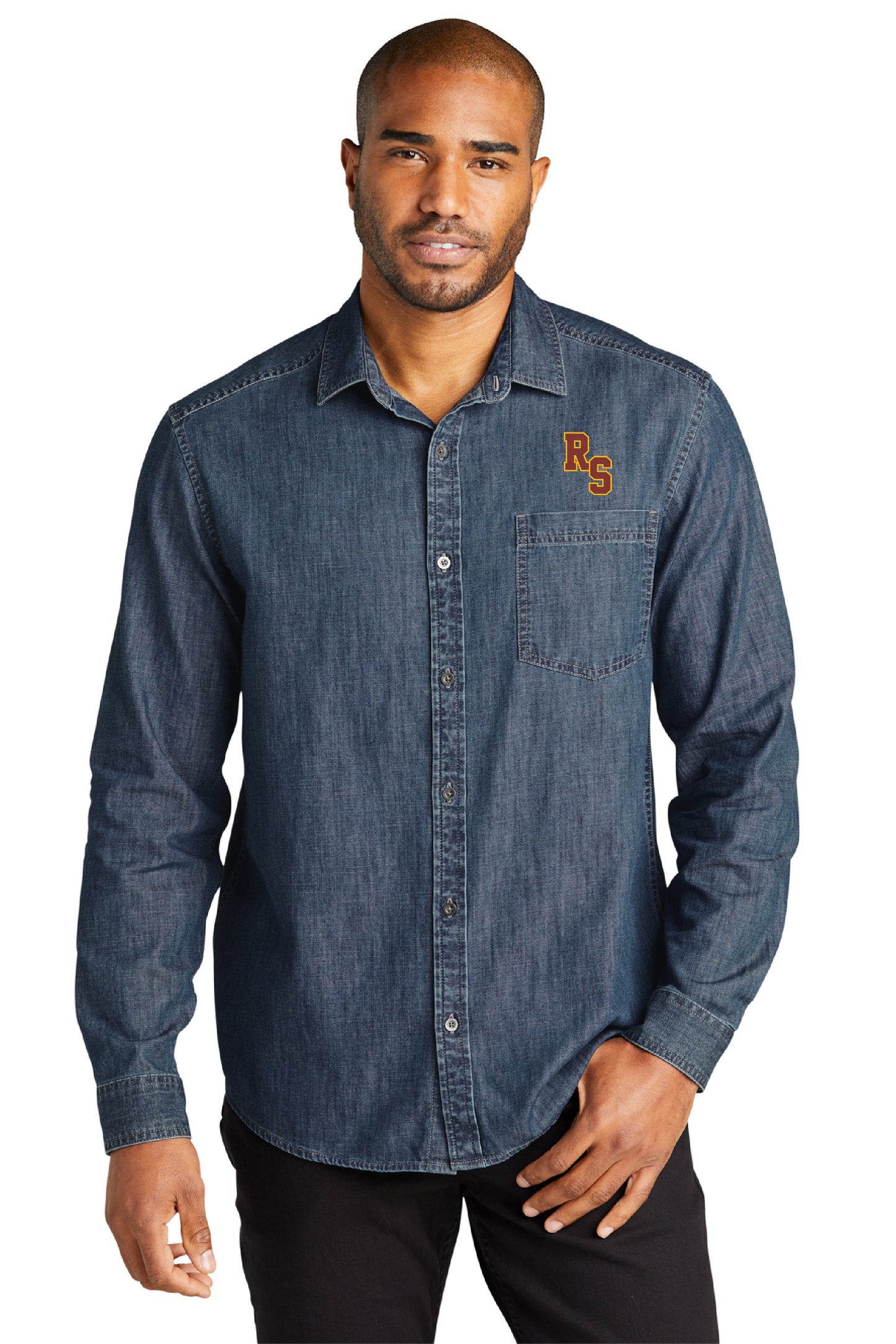 Rancho Staff | Men's Denim Long Sleeve Shirt