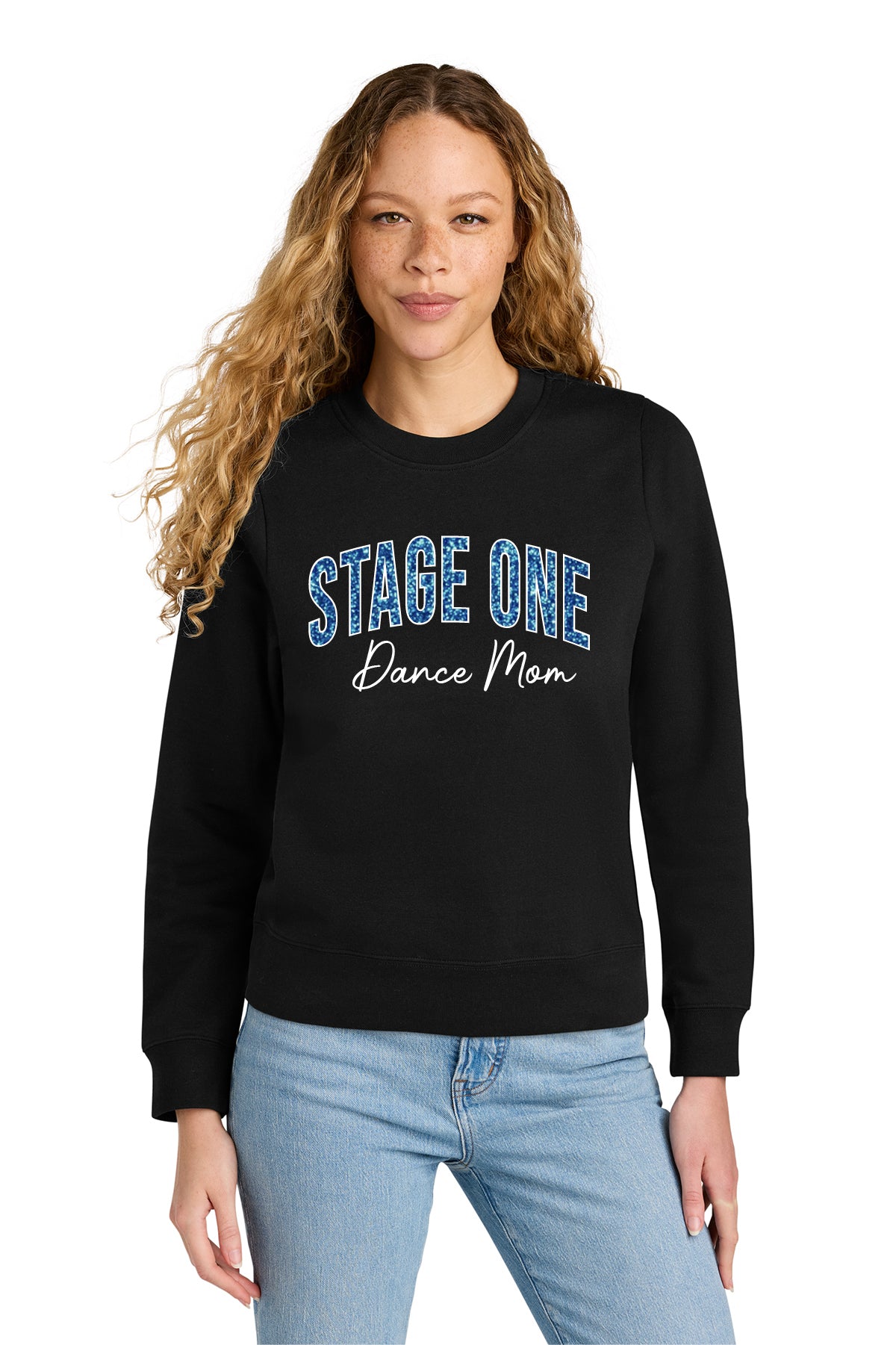 Stage One D2 Mom | Embroidered Unisex Crewneck Fleece