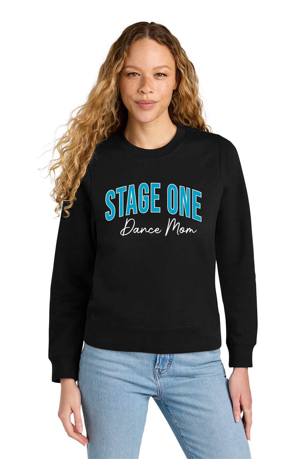 Stage One D2 Mom | Embroidered Unisex Crewneck Fleece