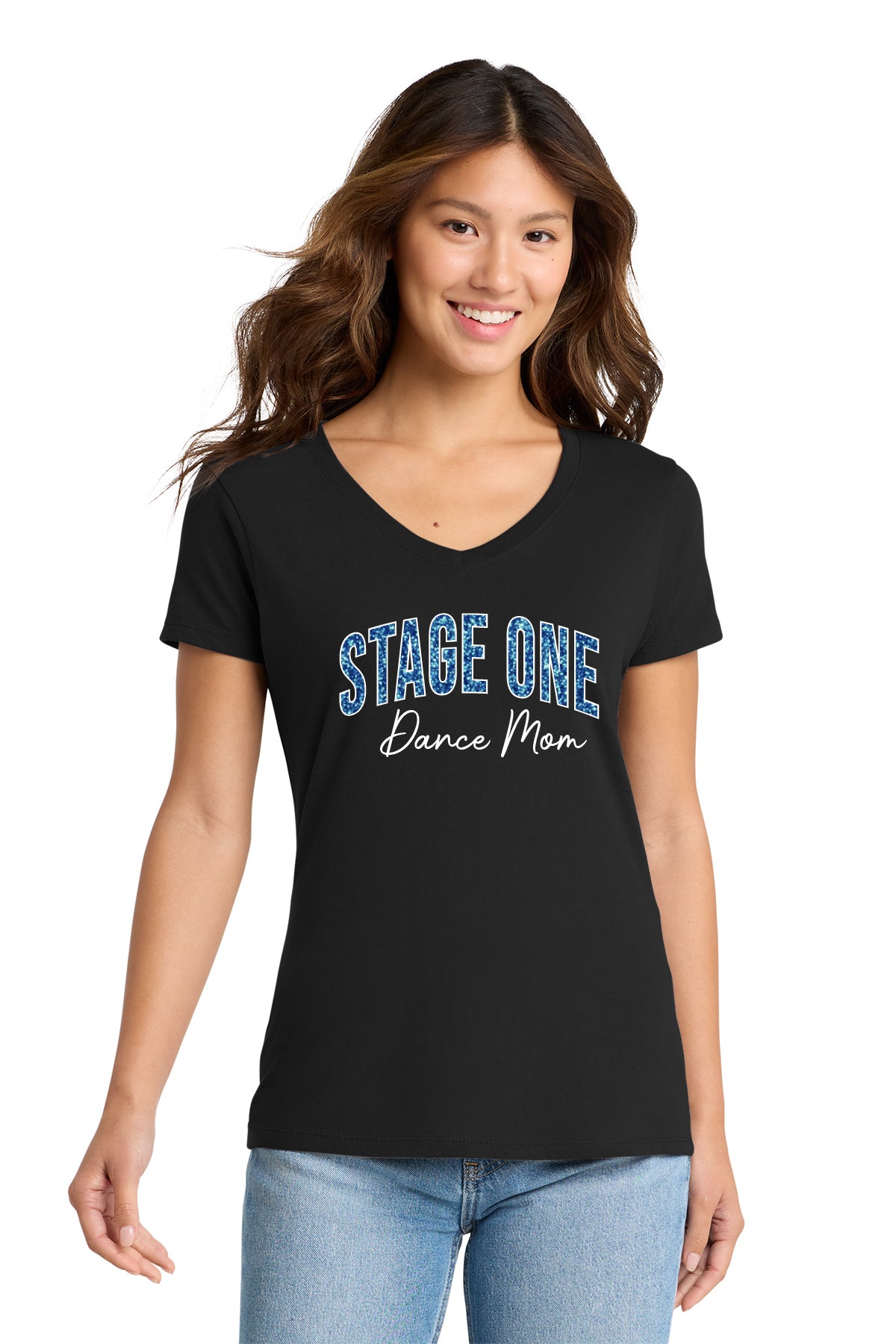 Stage One D2 Mom | Ladies Ringspun Vneck