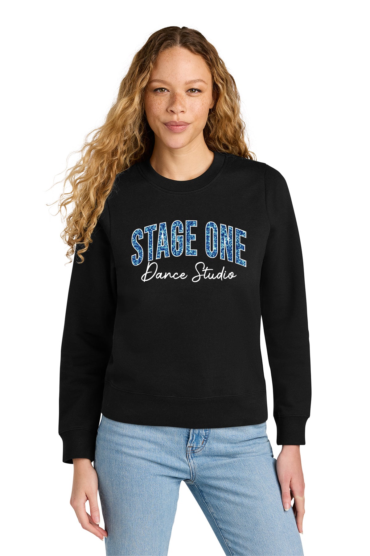 Stage One D2 | Embroidered Unisex Crewneck Fleece