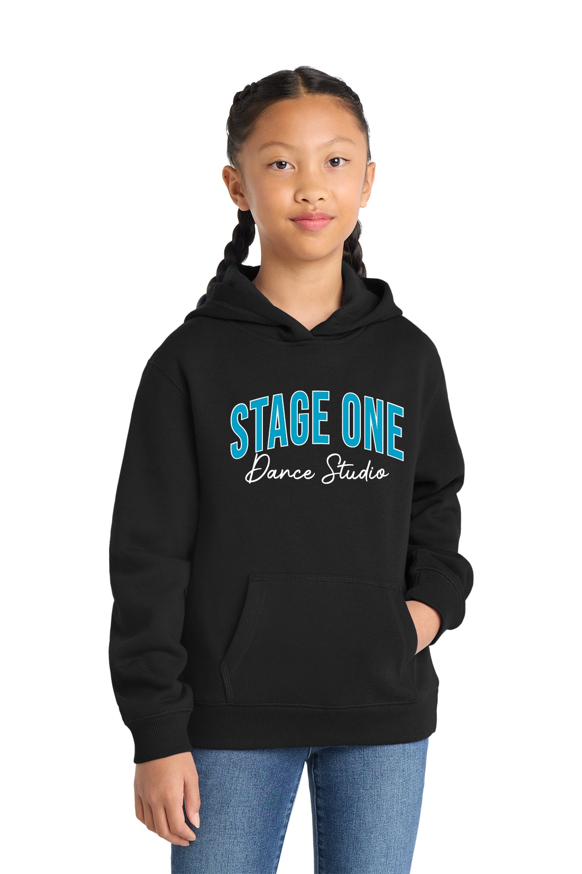Stage One D2 | Embroidered Youth Hoody