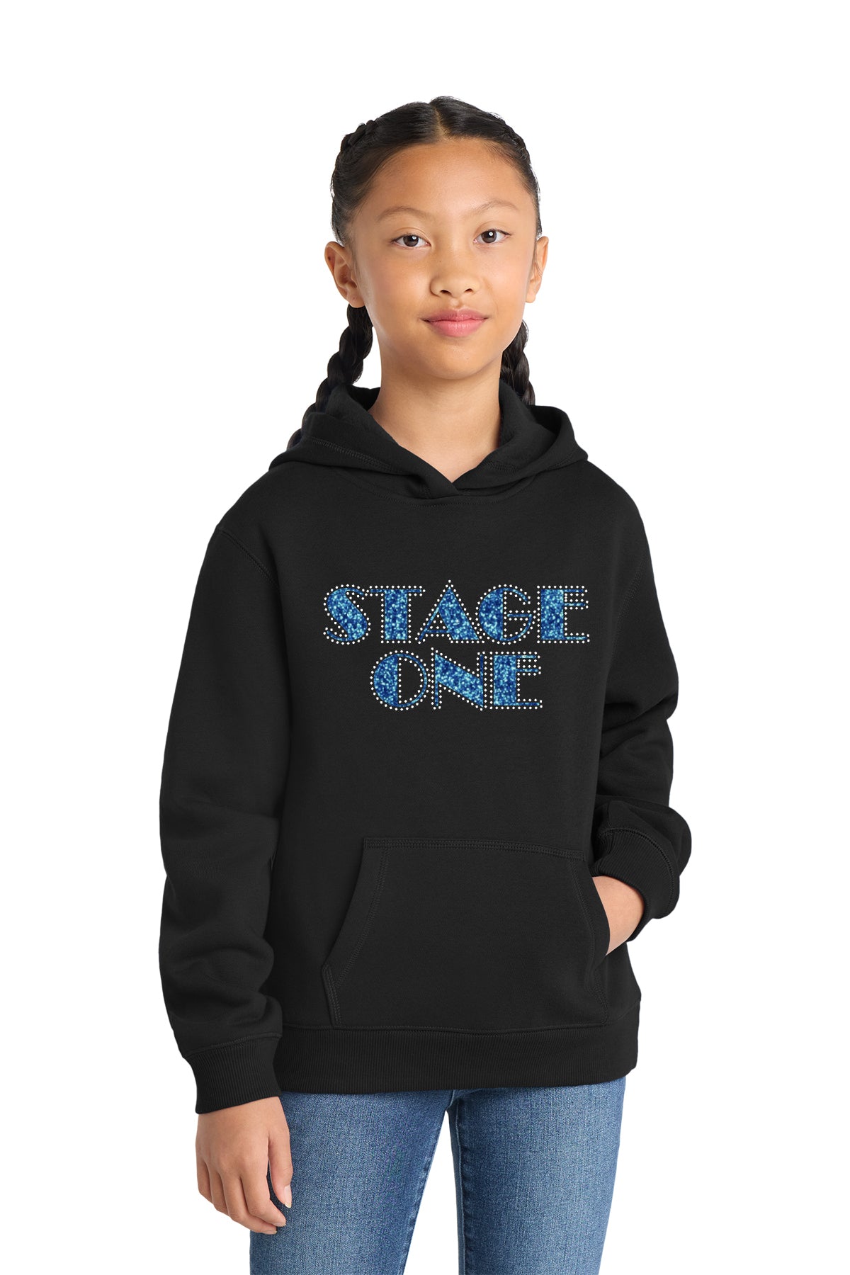 Stage One D3 | Glitter w/Rhinestones Youth Hoody