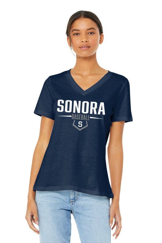 Sonora Baseball | Triblend Relax Fit Ladies Vneck
