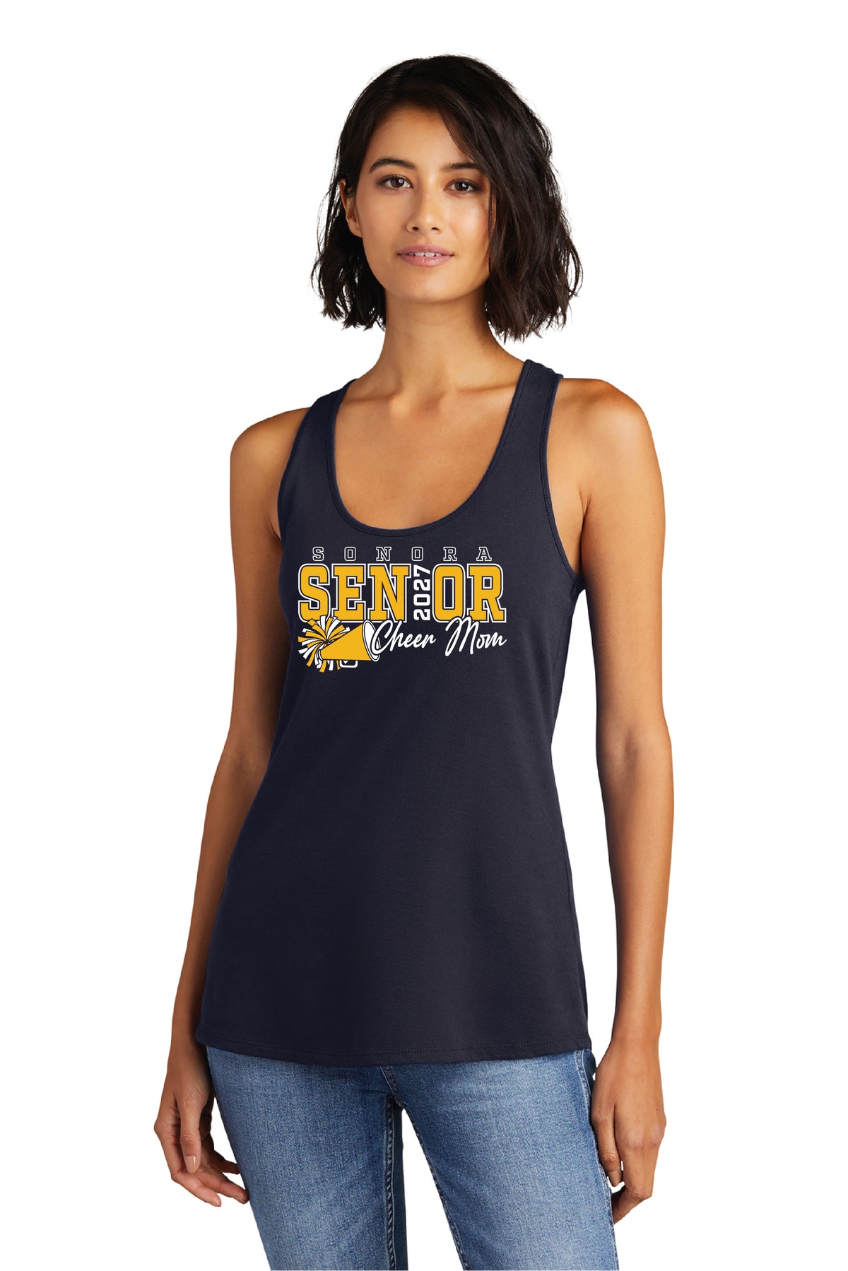 Sonora Cheer or Song Senior Mom | Ladies Racerback Tank