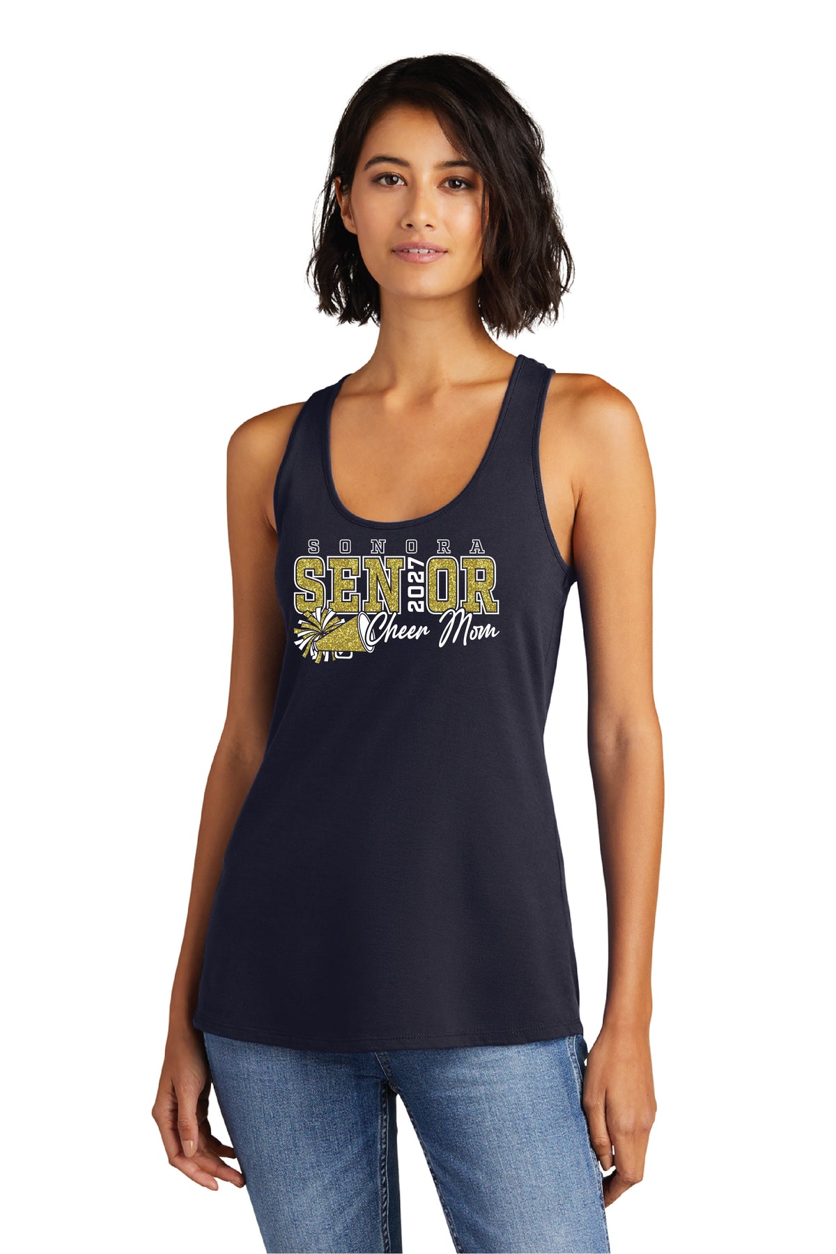 Sonora Cheer or Song Senior Mom | Ladies Racerback Tank
