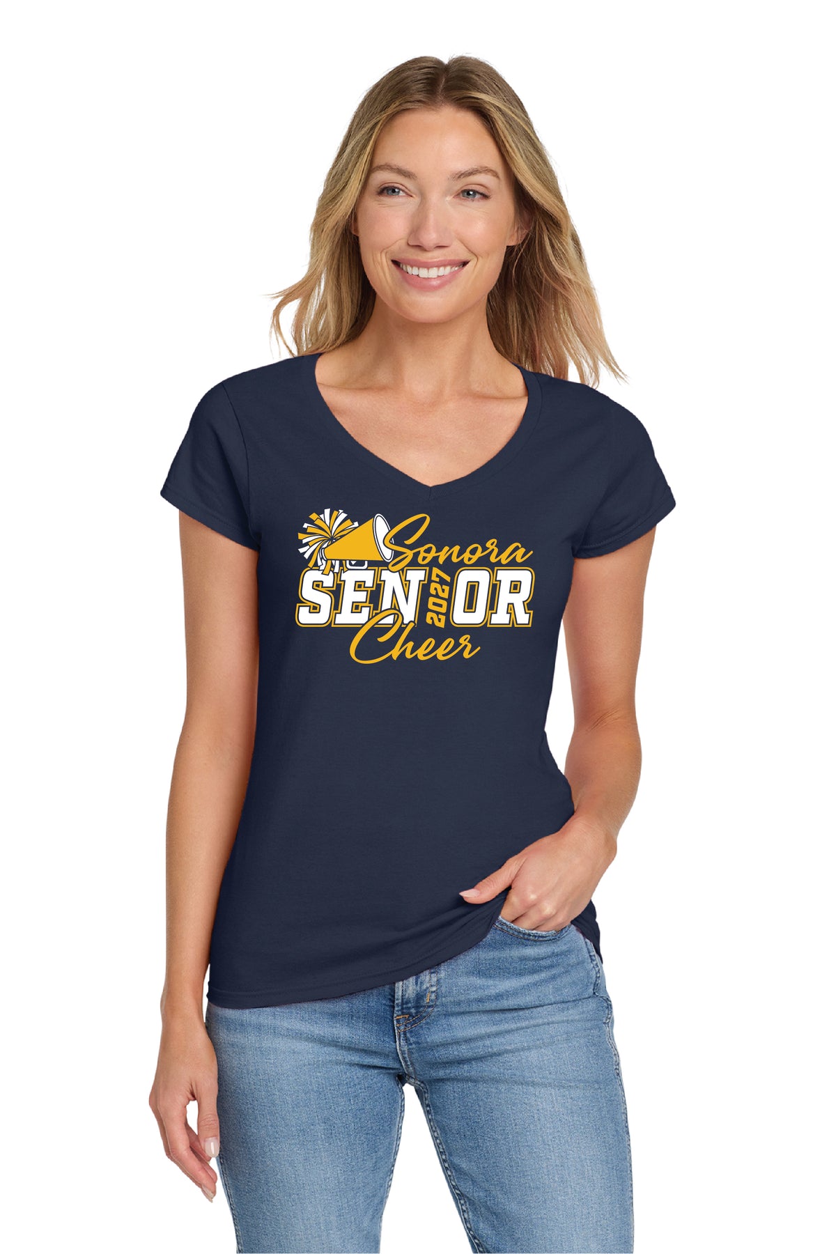 Sonora Cheer or Song Senior2 | Ladies Ringspun Vneck