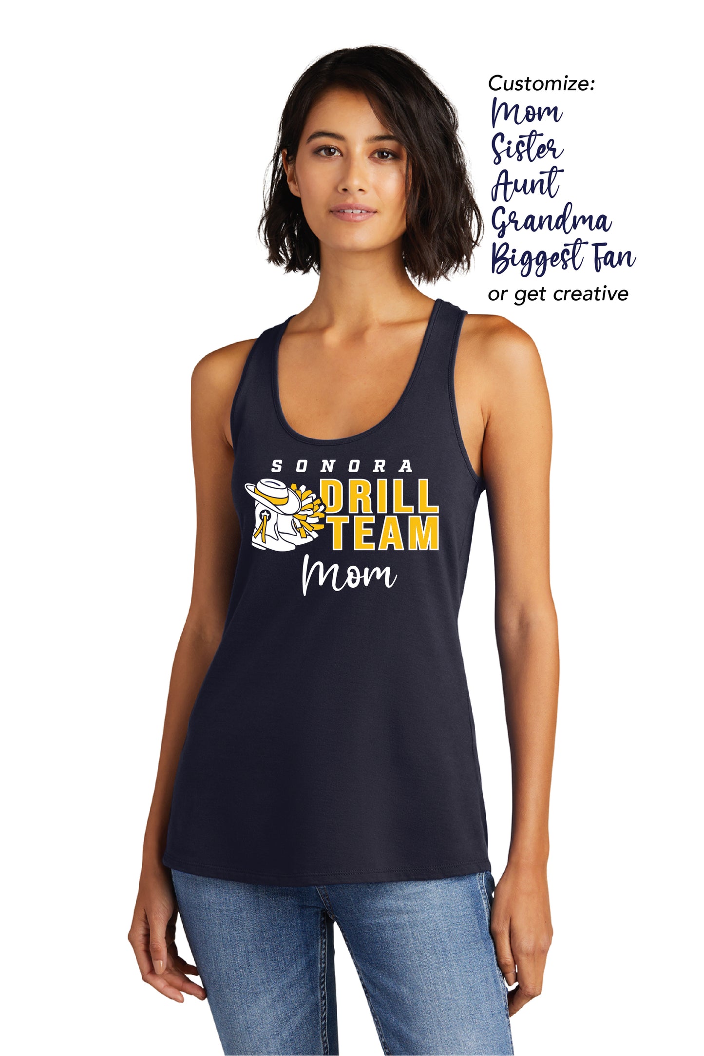 Sonora Drill Team Custom Script | Ladies Racerback Tank