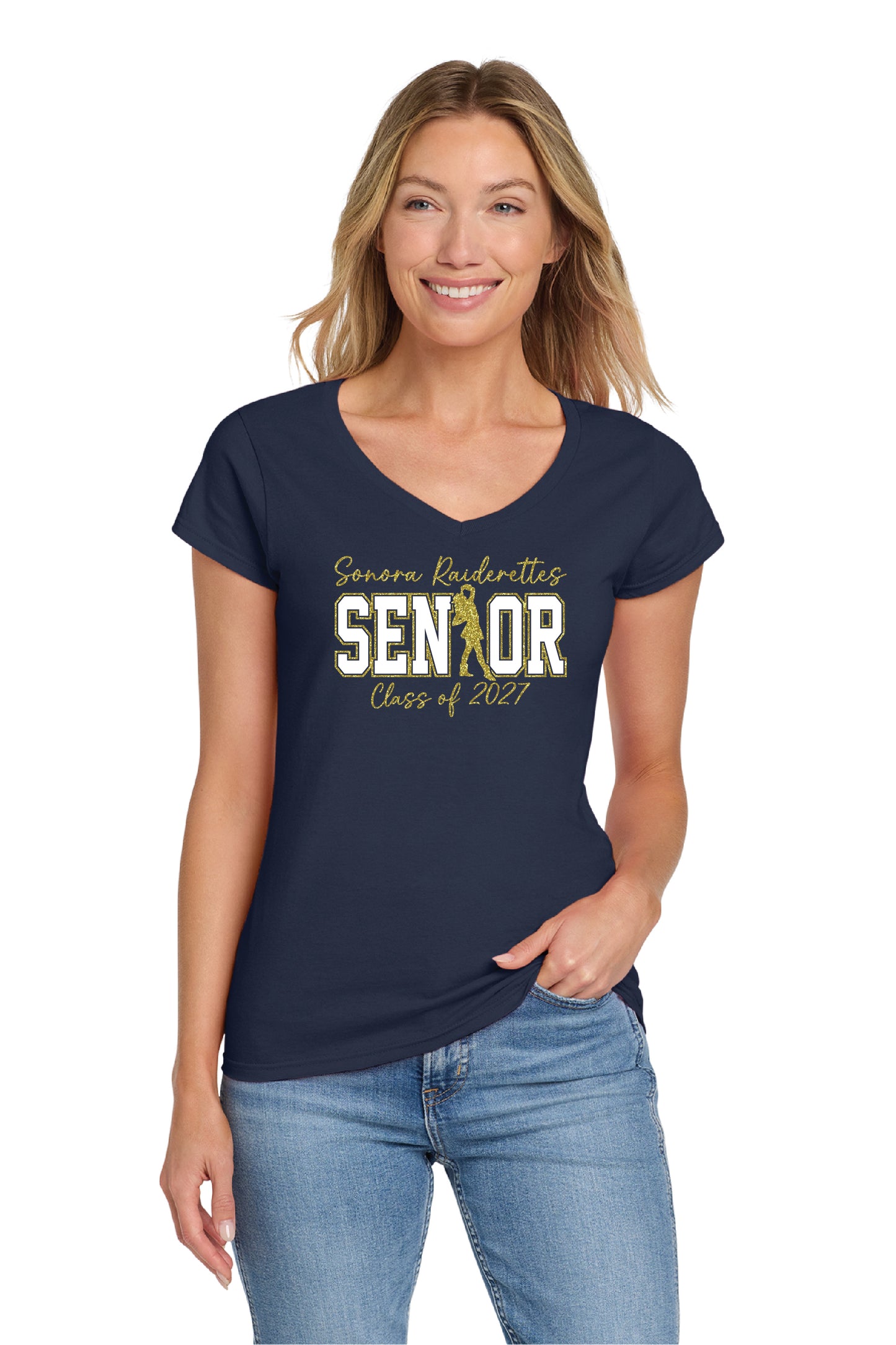 Sonora Drill Team Senior1 | Ladies Ringspun Vneck