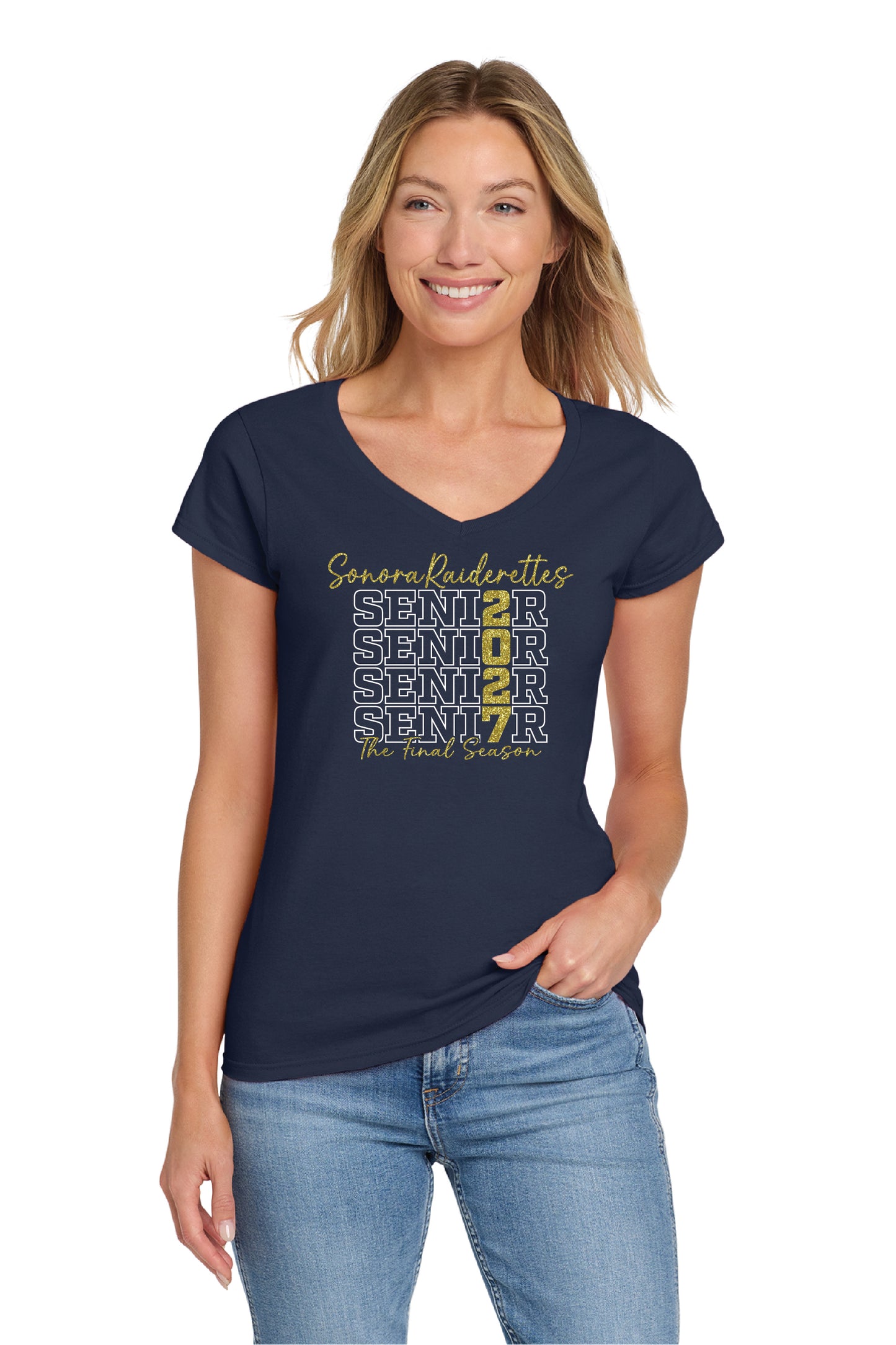 Sonora Drill Team Senior2 | Ladies Ringspun Vneck