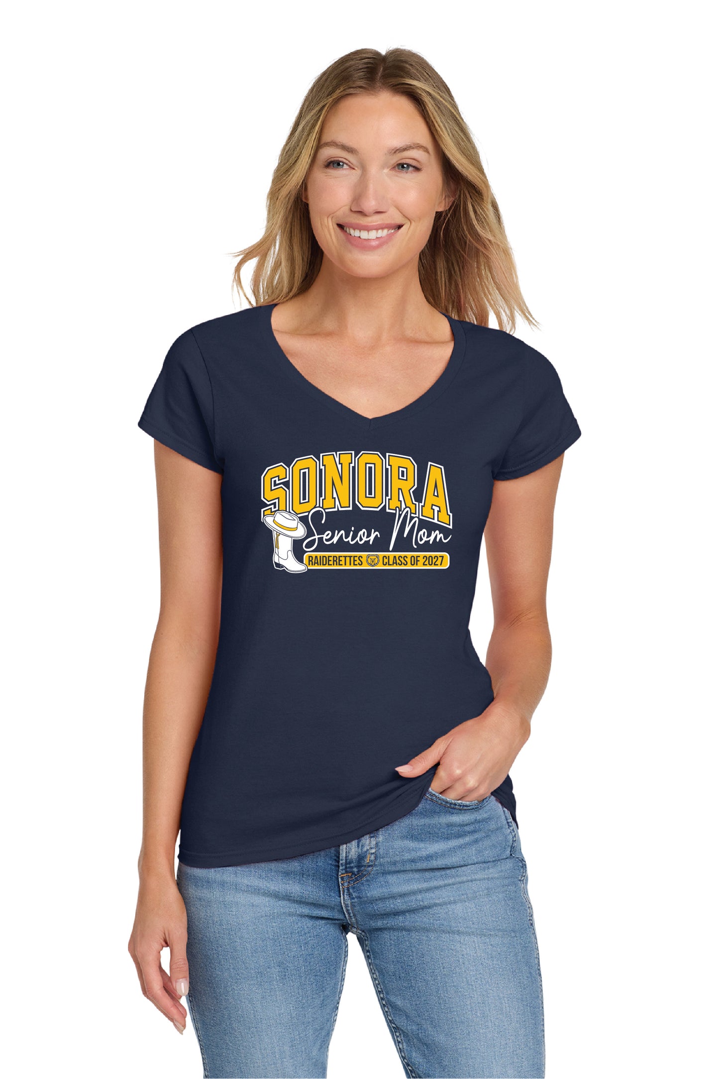 Sonora Drill Team SeniorMom | Ladies Ringspun Vneck