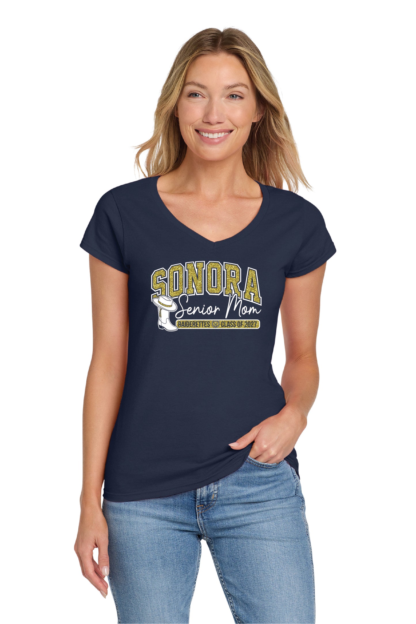 Sonora Drill Team SeniorMom | Ladies Ringspun Vneck
