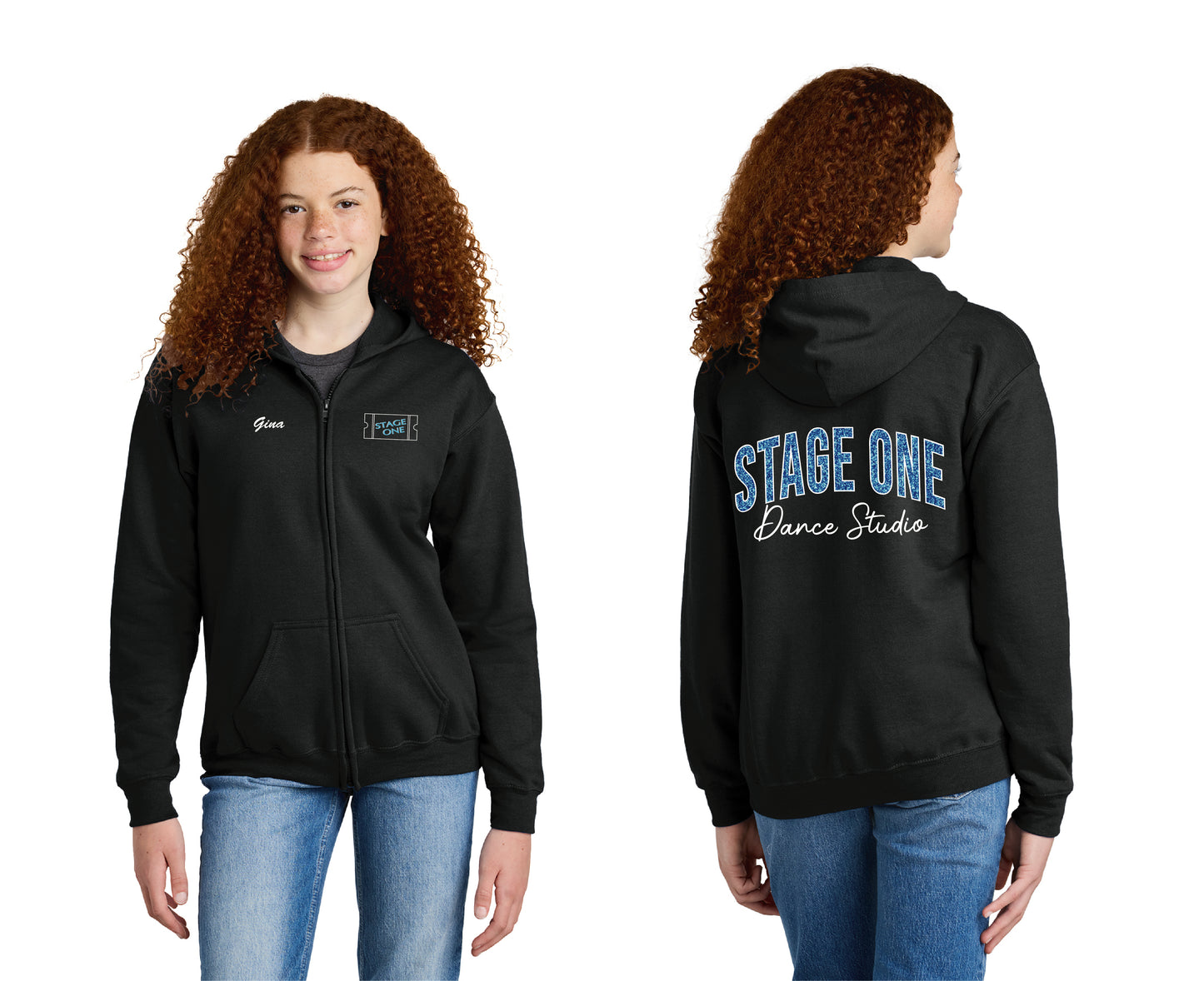 Stage One | Youth Zip Up Hooded Fleece