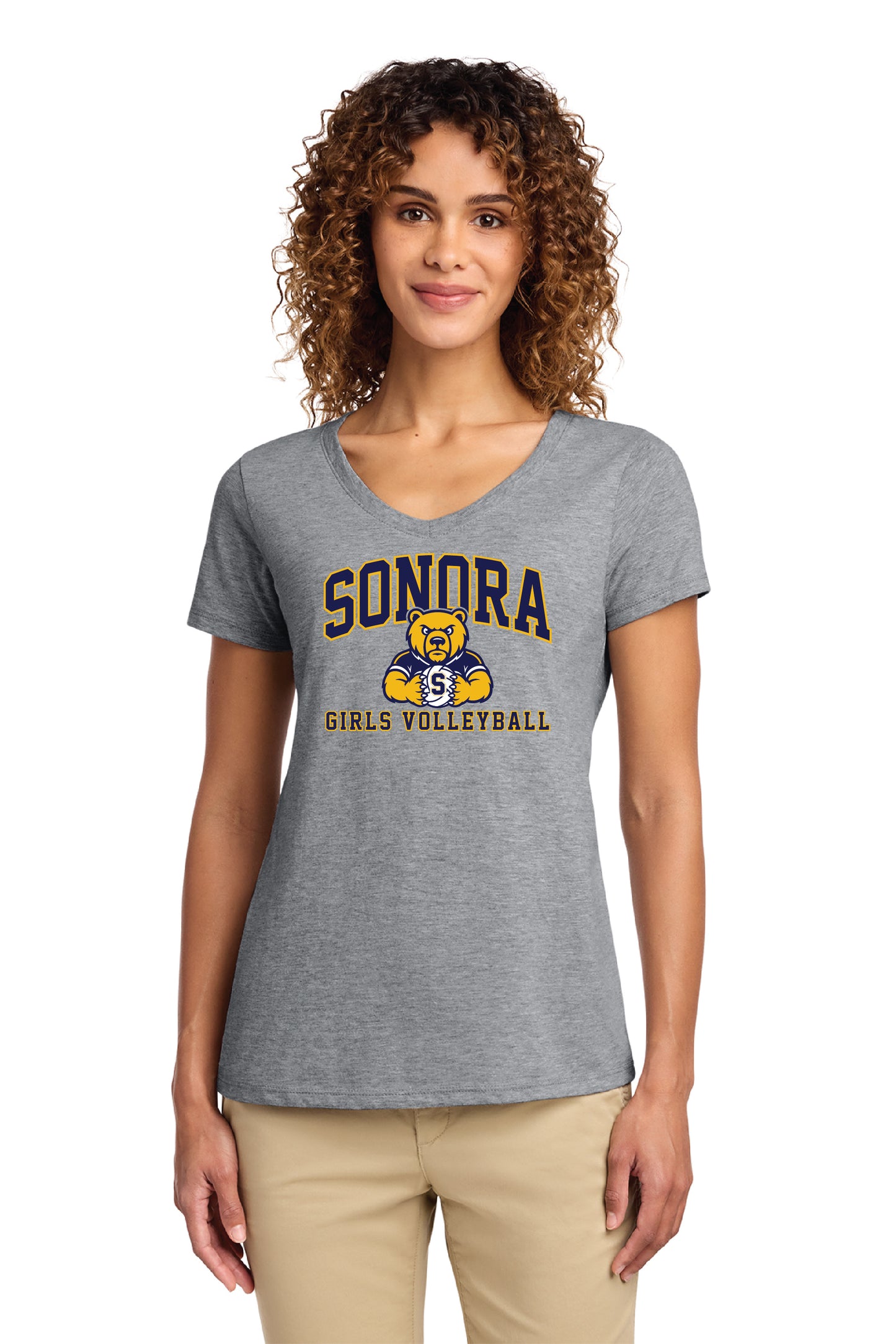 Sonora Girls Volleyball D1 | Ladies Ringspun Vneck
