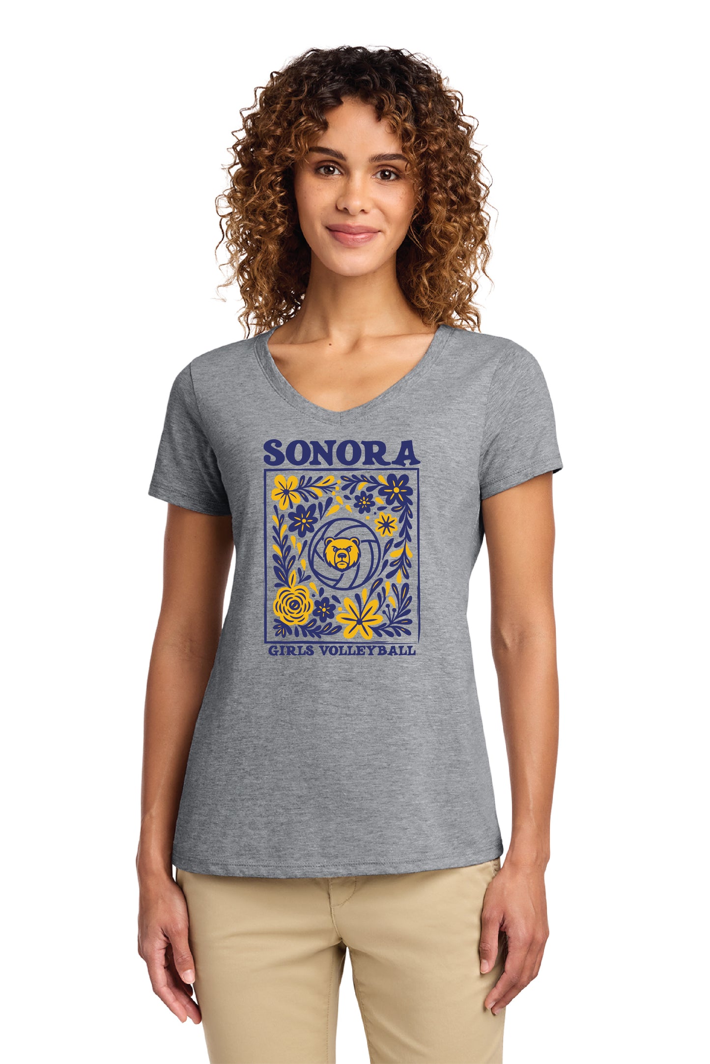 Sonora Girls Volleyball D3 | Ladies Ringspun Vneck
