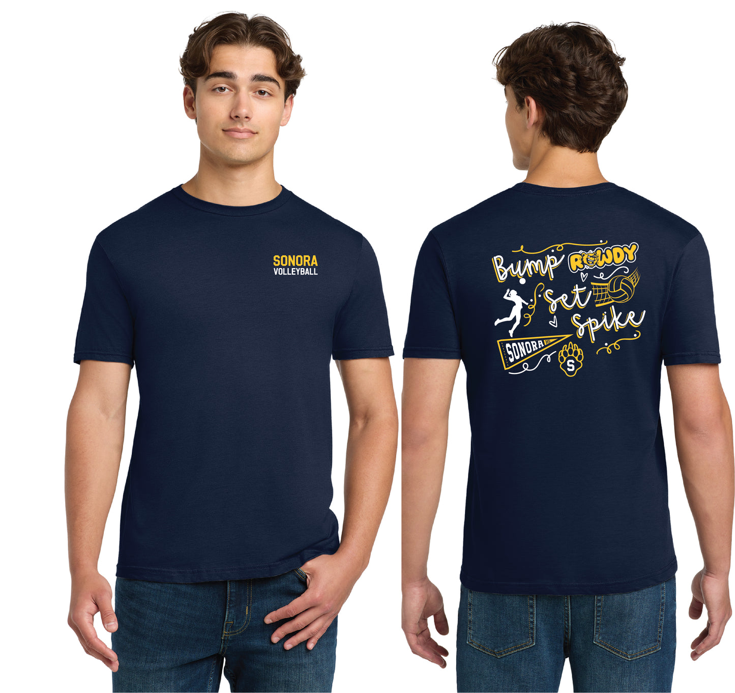 Sonora Girls Volleyball D5 | Unisex Softstyle Tshirt