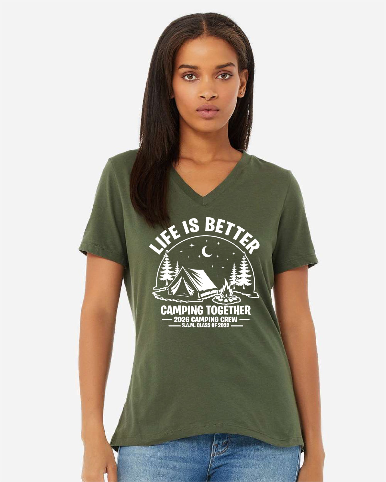 S.A.M. Camping Crew | Ladies Vneck