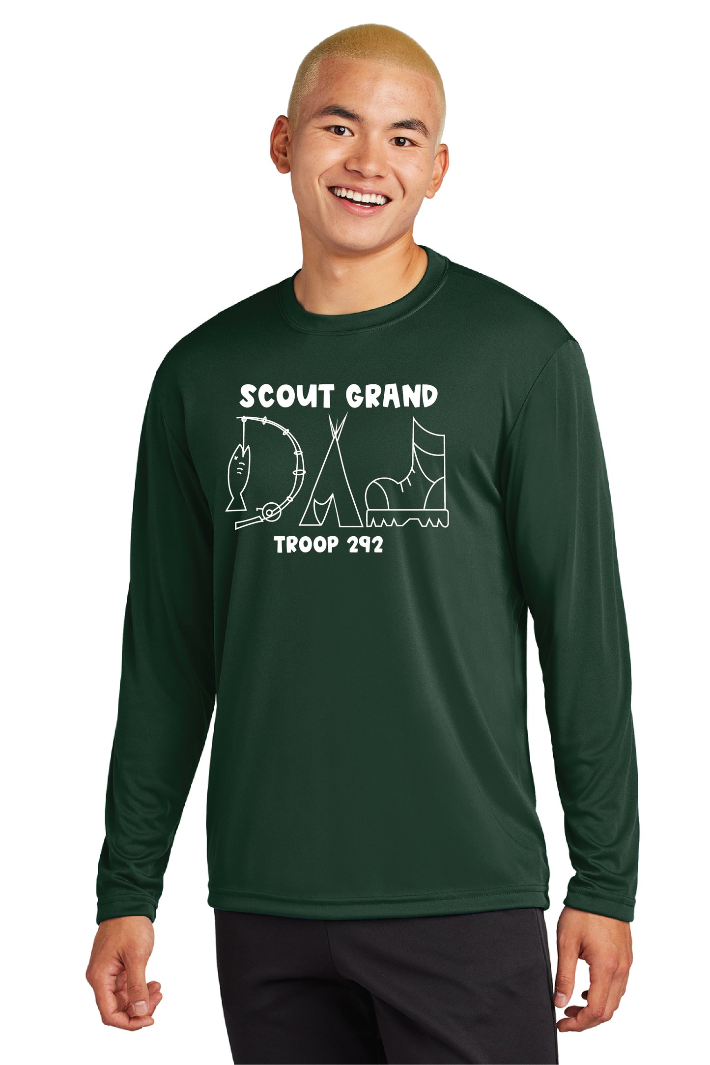 Troop 292 | Scout Dad Long Sleeve Performance Tshirt