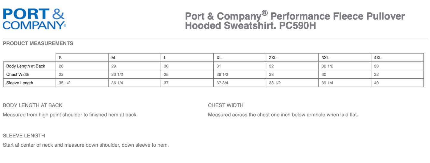 Fullerton Tennis | Unisex Performance Hoody