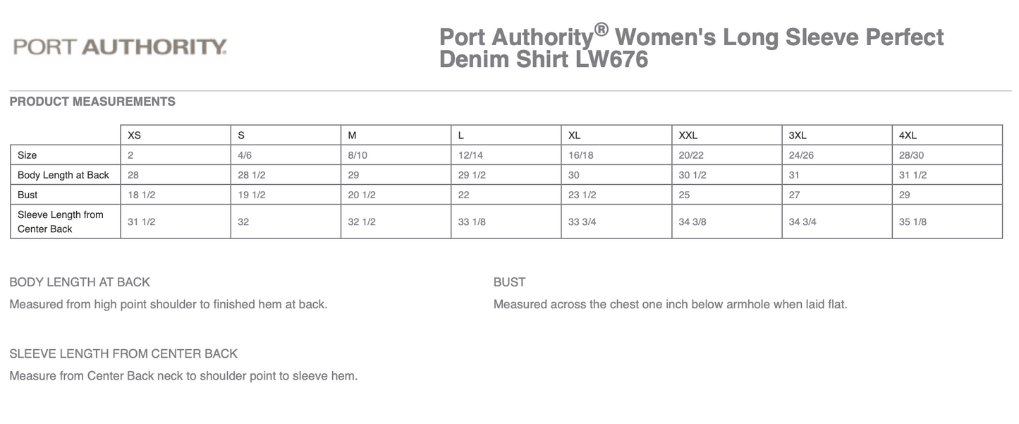 Rancho Staff | Women's Denim Long Sleeve Shirt