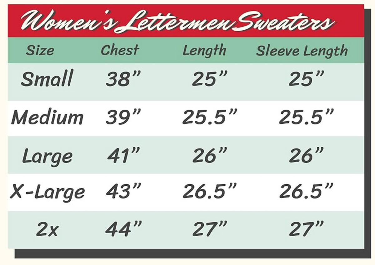 Rancho Staff | Ladies Varsity Cardigan Sweater