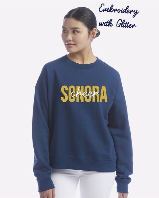 Sonora Cheer or Song Embroidered with Glitter | Unisex Crewneck