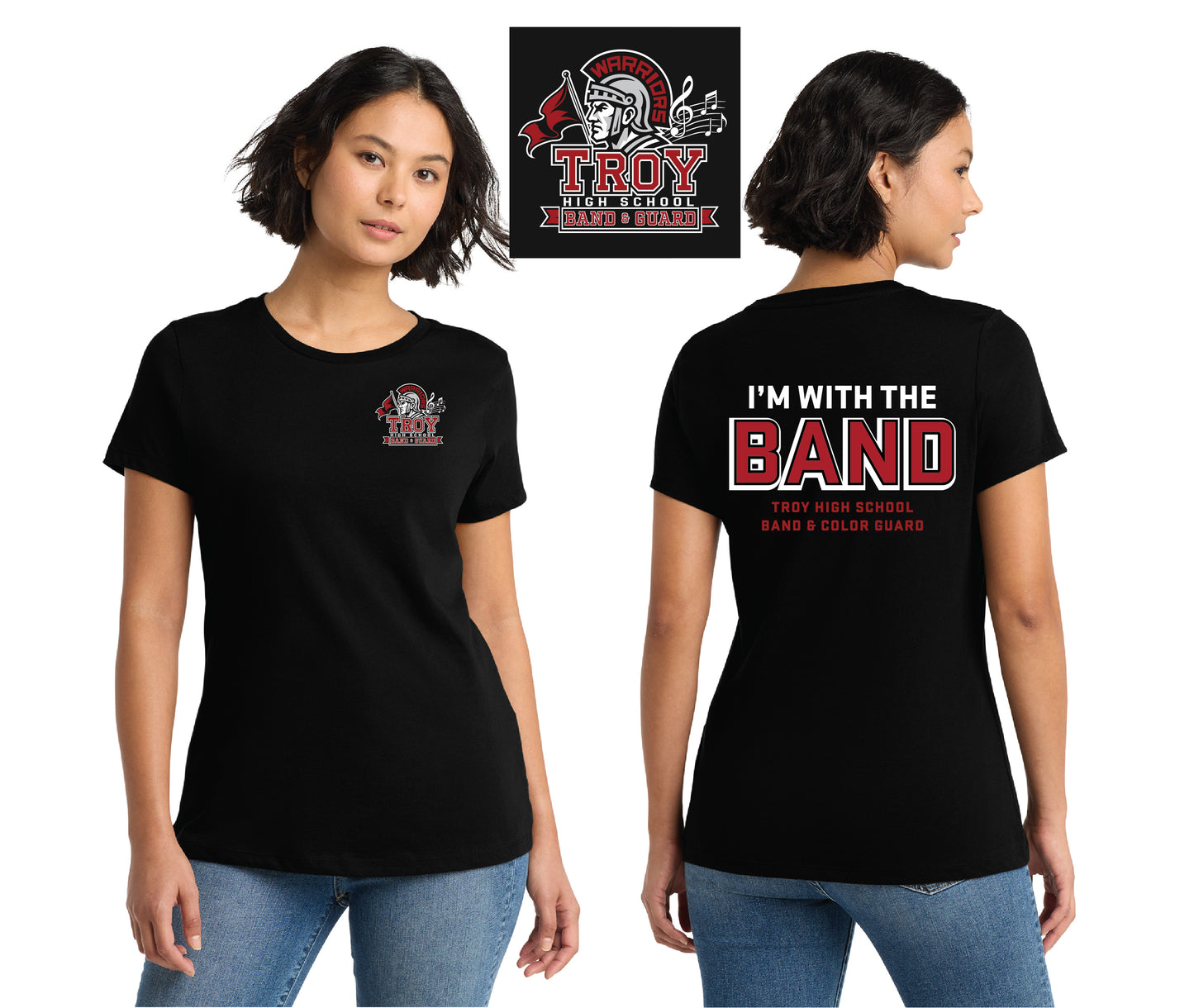 THS - I'm with the band | Ladies Ringspun Tee