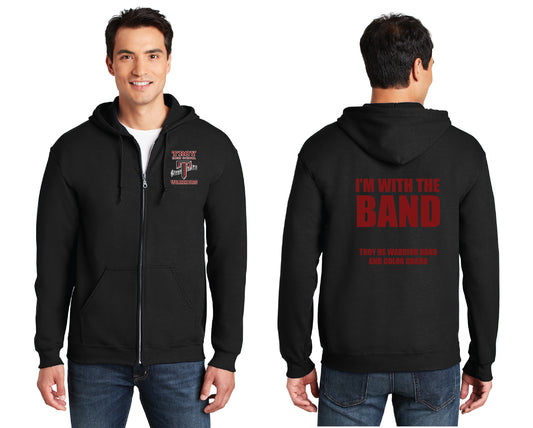 THS - I'm with the band | Unisex Zip-up Hoody