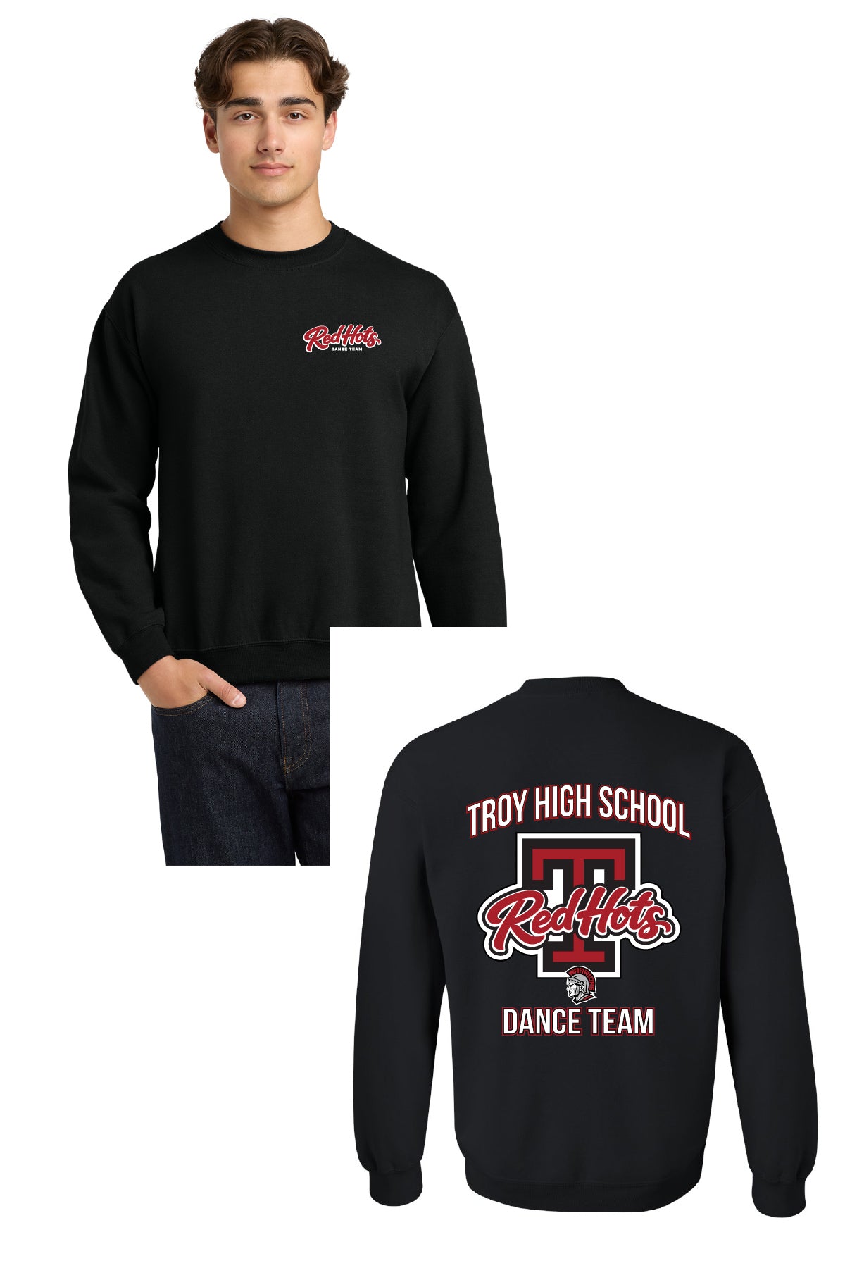 Red Hots D5 | Unisex Crewneck Fleece