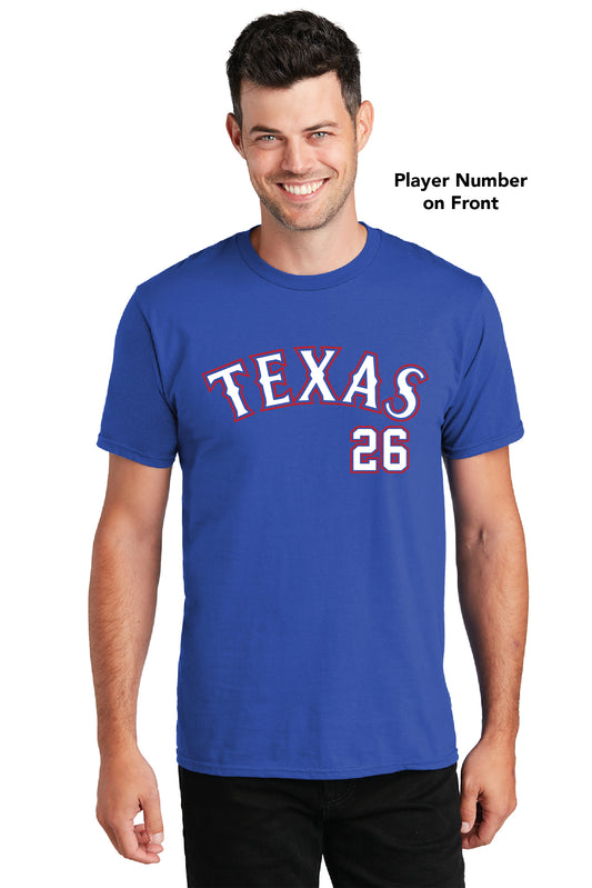Texas Rangers | Customize with Name & Numbers