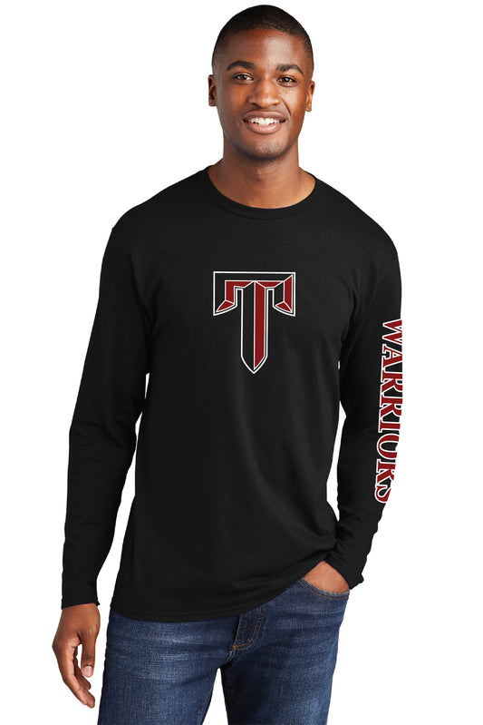 THS - WARRIORS with Custom Sleeve | Adult Unisex Softstyle Long Sleeve Tshirt