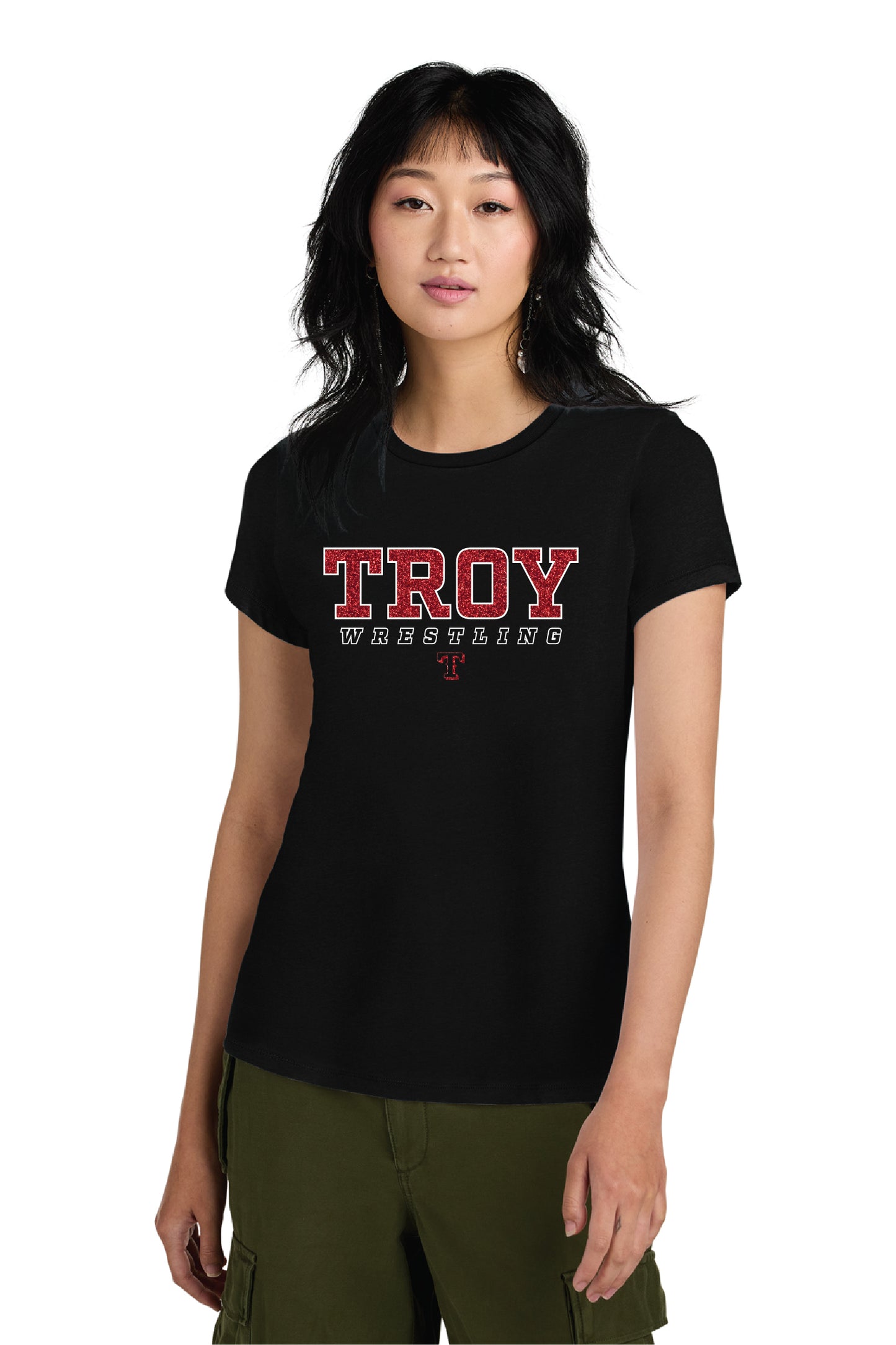 Troy Wrestling | Ladies Ringspun Tee