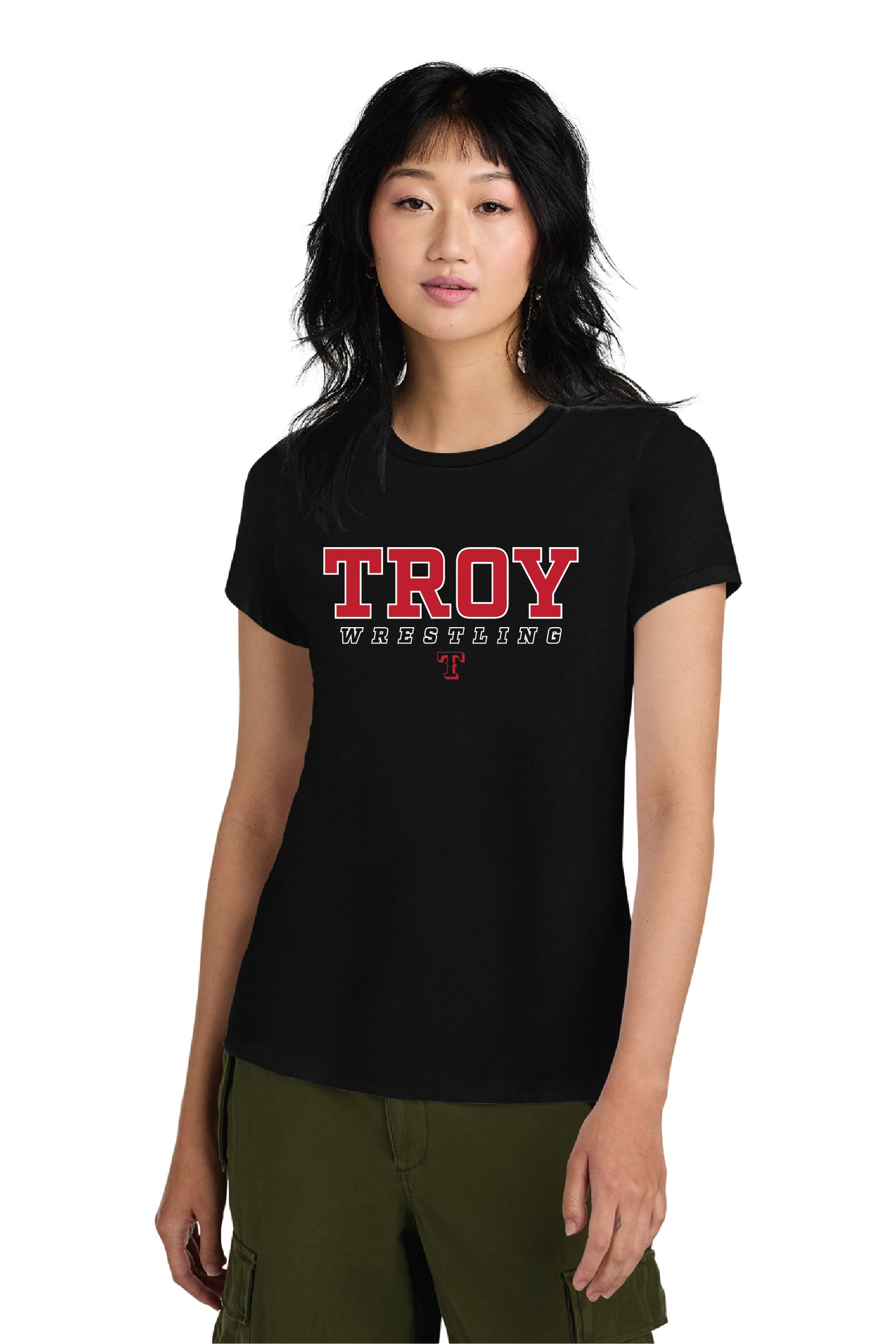 Troy Wrestling | Ladies Ringspun Tee