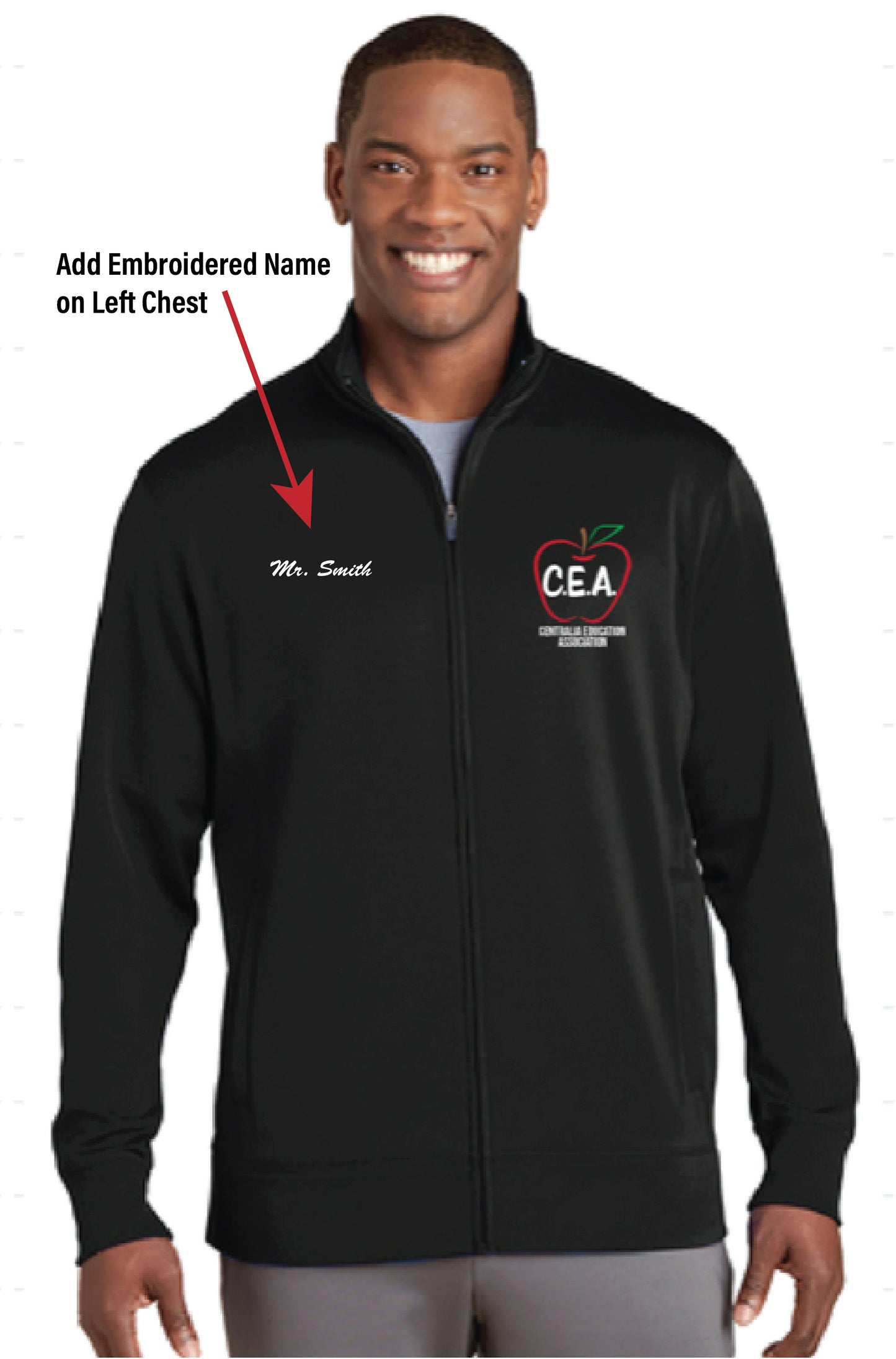 CEA | Men's Sport-Wick Fleece Full-Zip Jacket